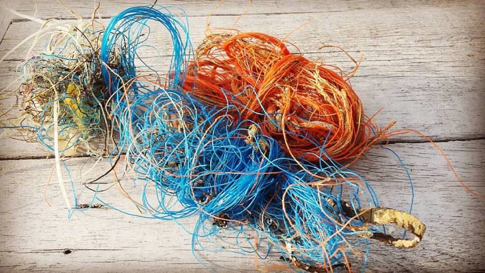 Afval uit de zee