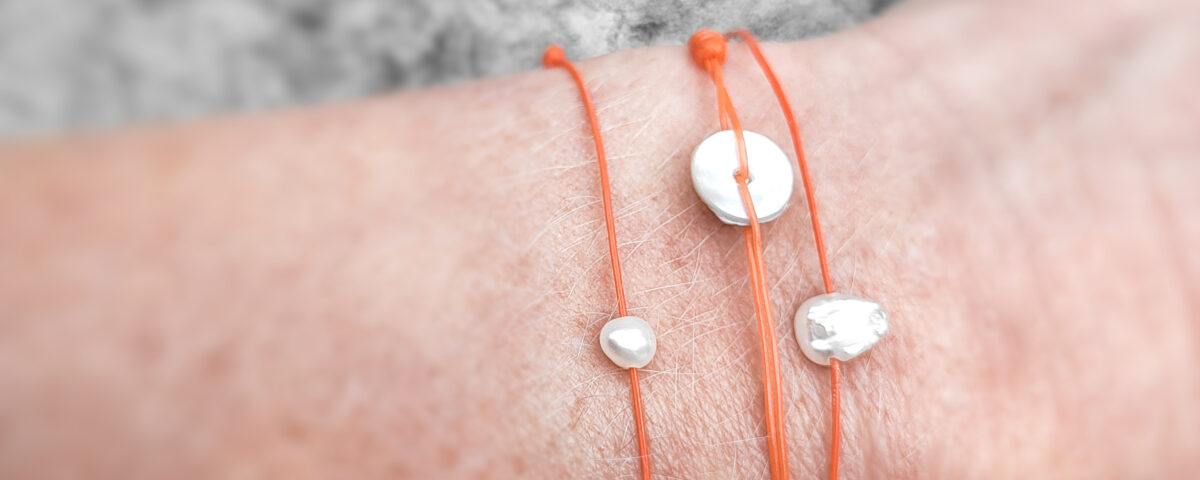 upcycled armbandjes oranje