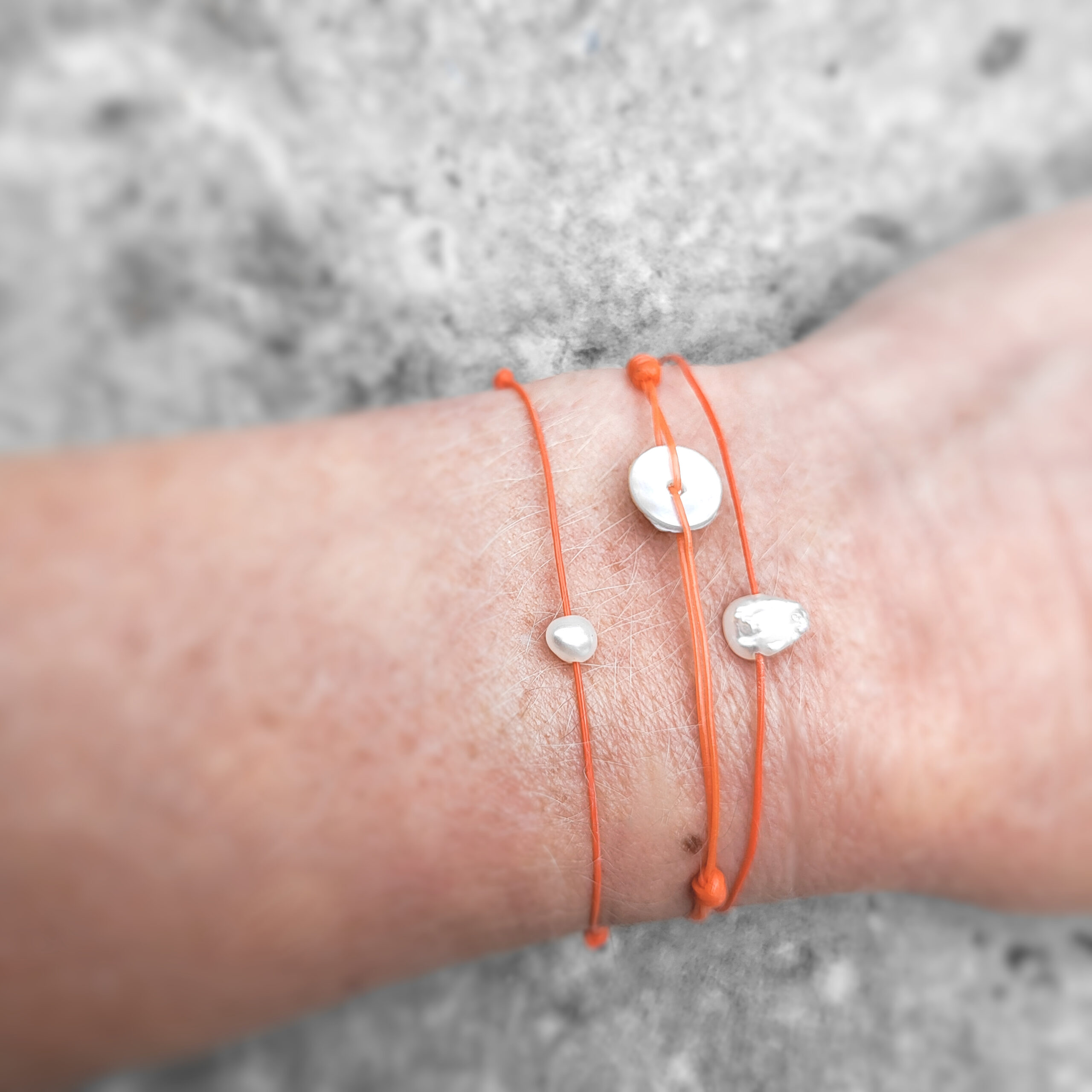 upcycled armbandjes oranje